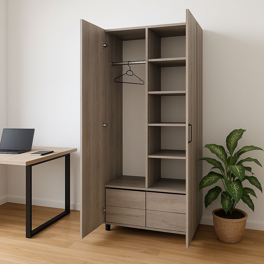 Шкаф платяной К-2 Mix*2