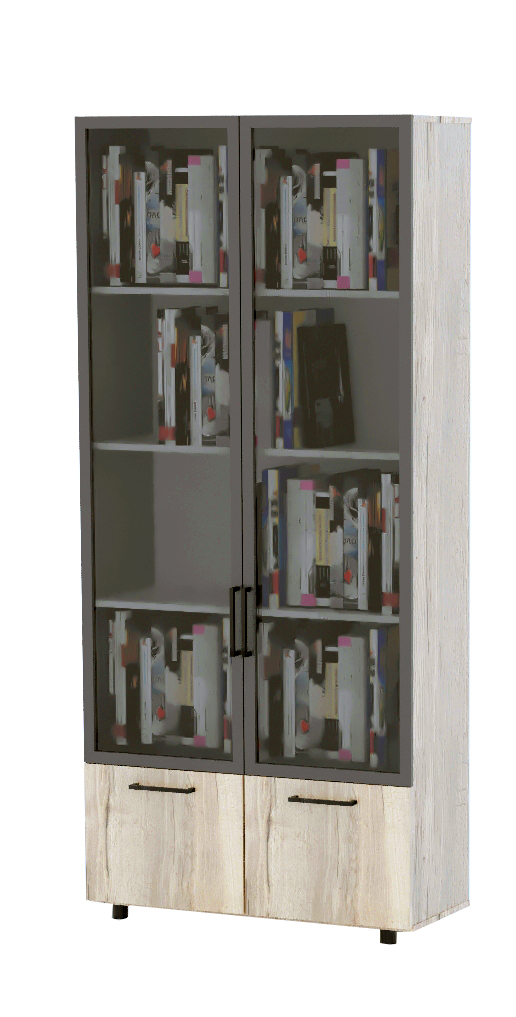 Шкаф для документов со стеклом К-2 Glass