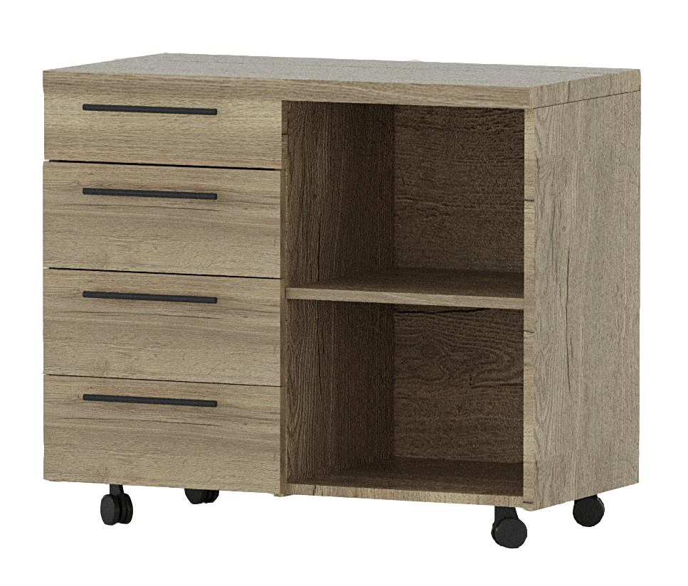 Тумба приставная на роликах Т-6.1